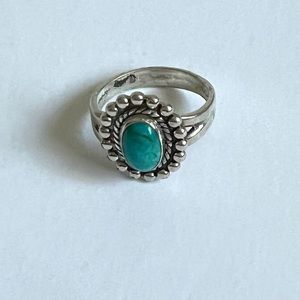 VTG Sterling Turquoise Ring